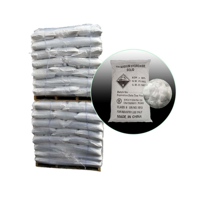 White 90% KOH Potassium Hydroxide Flakes CAS 1310-58-3 For Detergent