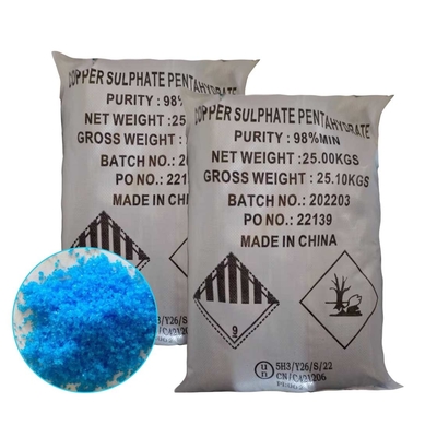 Copper Sulfate Pentahydrate 25kg Packing CAS NO 12069-69-1 Used In Catalyst Fireworks,Fertilizer