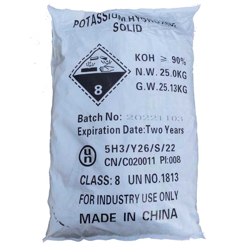 Detergent Caustic Potash Flakes Potassium Hydroxide Koh Cas 1310-58-3 90% 95%