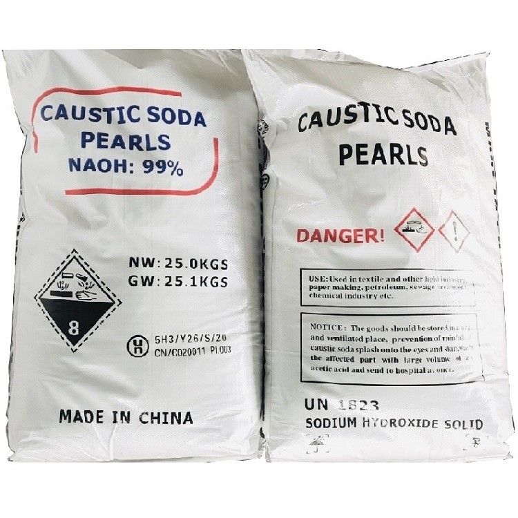 99 Caustic Soda Flakes Water Treatment Caustic Soda NaOH Pearls