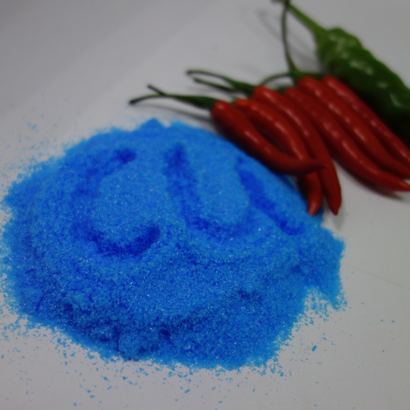 98% Copper Sulfate Pentahydrate Blue Crystals CAS 7758-99-8 For Fertilizer Feed Additives