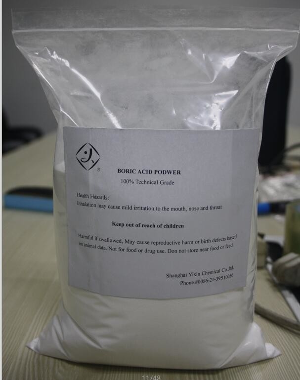 Soluble Pure White Boric Powder For Ants Pesticide 61.83 Molecualr Weight
