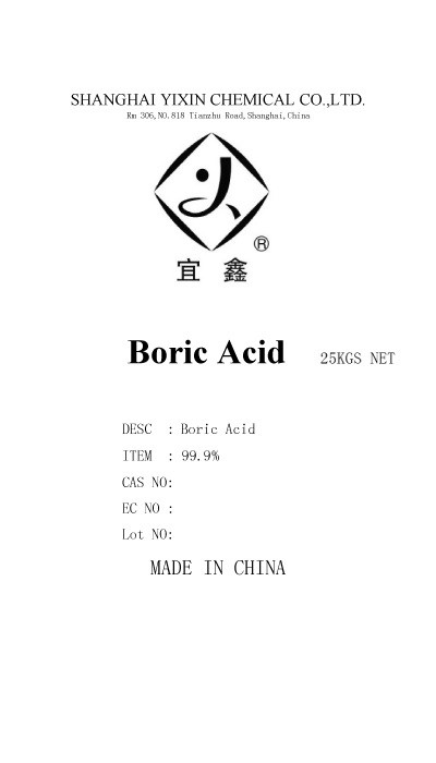 99.9% Solid Borax Acid Powder For Electronic Components Tech Grade