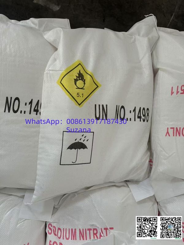 Number 1498 Industrial Grade Sodium Nitrate UN1498 for Fertilizers & Explosives