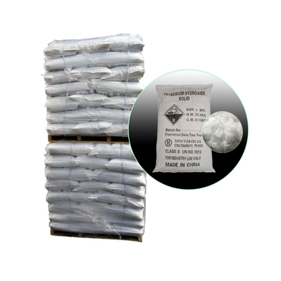 White 90% KOH Potassium Hydroxide Flakes CAS 1310-58-3 For Detergent