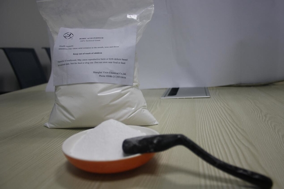 99.9% Solid Borax Acid Powder For Electronic Components Tech Grade