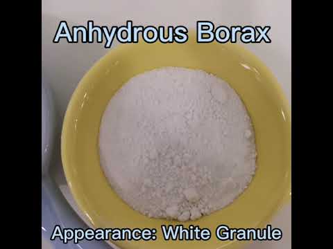 Company videos about Na2B4O7 Anhydrous Borax White Granule 25kgs/Bag Industrial Grade